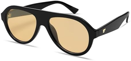 VANLINKER Retro Aviator Polarized Sunglasses for Men Women Trendy 70s Vintage Plastic Frame Sun G... | Amazon (US)