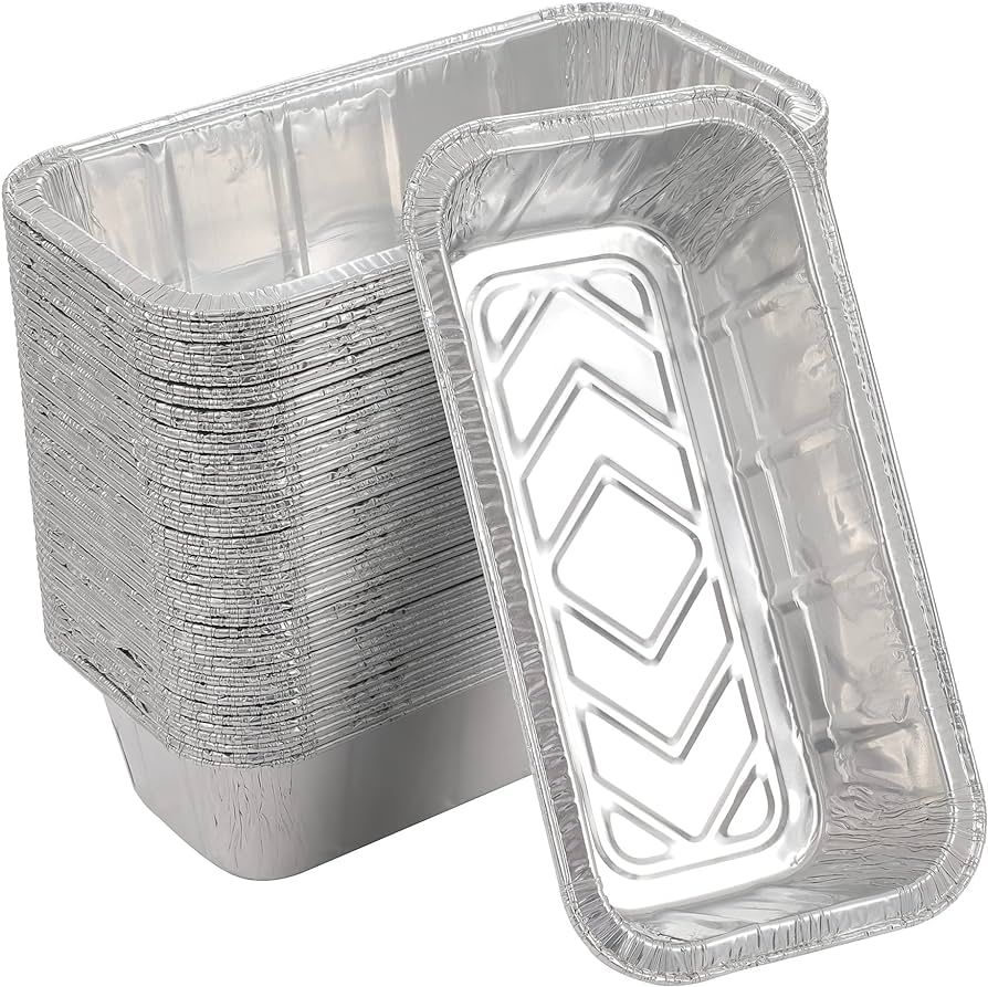 Waytiffer Loaf Pans [50 Pack] 2Lb Heavy Duty Disposable Aluminum Foil Premium Bread Tins Standard... | Amazon (US)