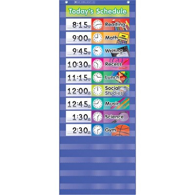 Scholastic Teaching Solutions Daily Schedule Pocket Chart, 17 pieces | Target