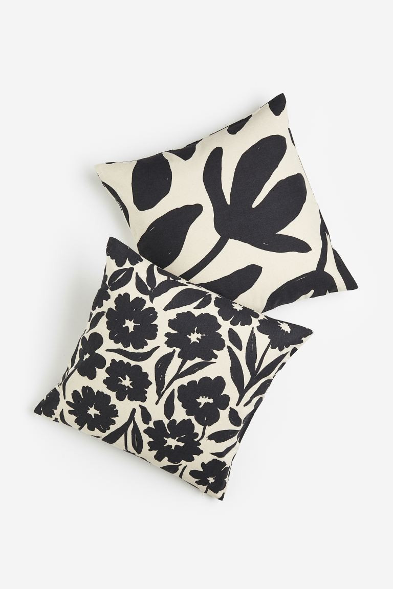 Set van 2 kussenhoezen van katoenen canvas | H&M (DE, AT, CH, NL, FI)