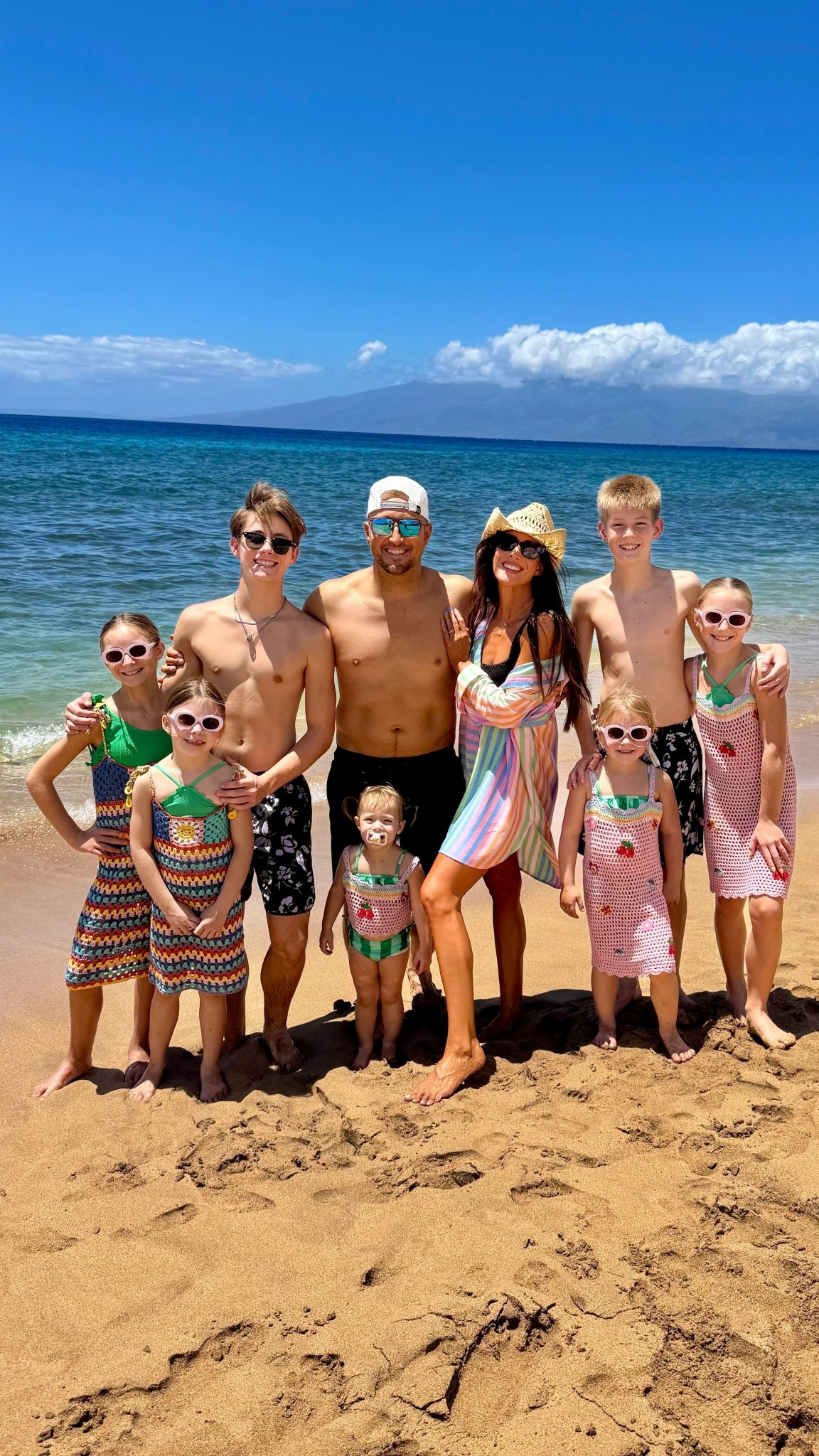 Beach day outfit for the family! My swimsuit is show me your mumu and so cute! I’m wearing a size L in my coverup for an oversized fit! 

#LTKTravel #LTKFamily #LTKU