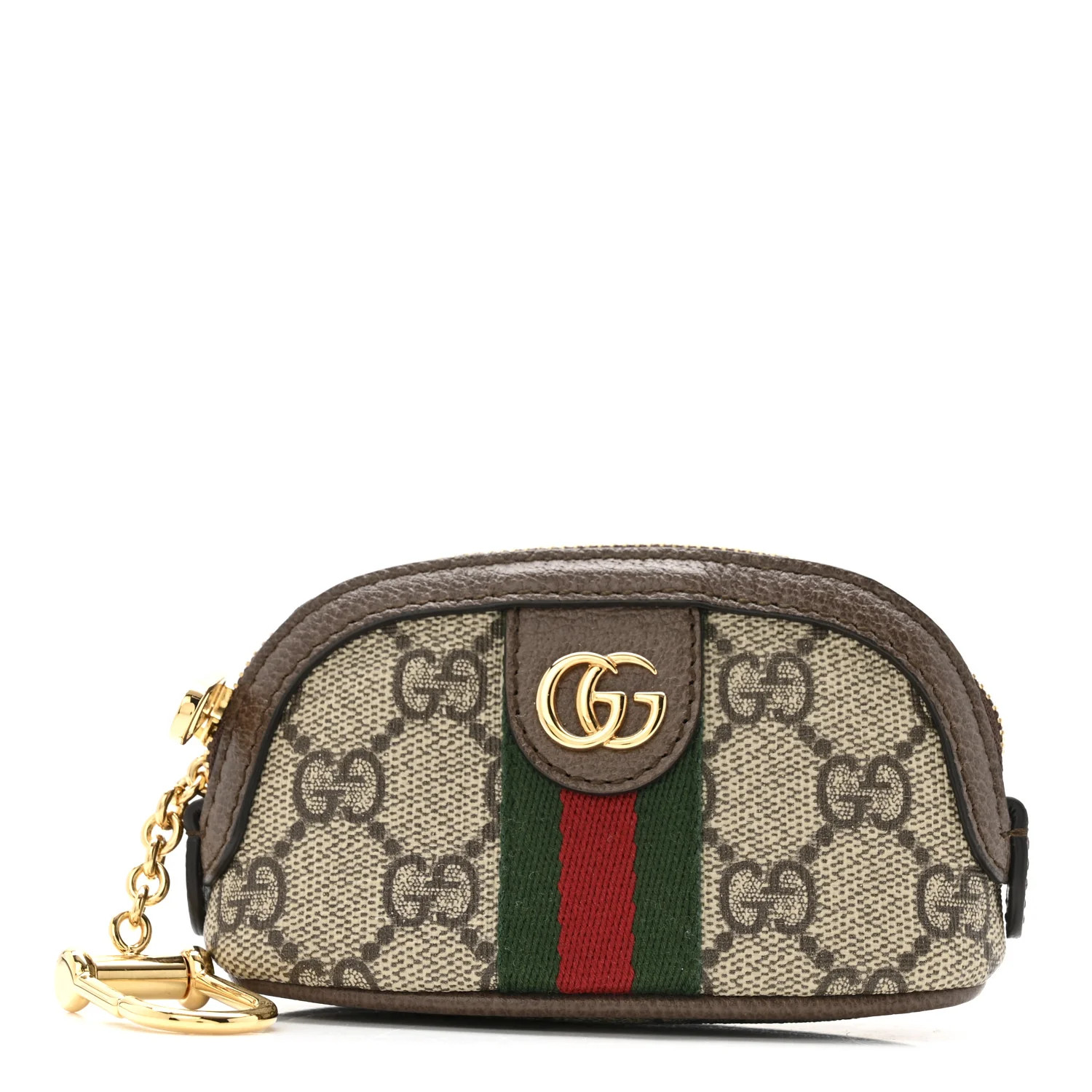 GG Supreme Monogram Web Ophidia Dome Key Pouch Beige New Acero | FASHIONPHILE (US)