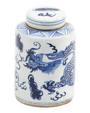 5x7 Porcelain Dragon Mini Tea Jar With Lid | Home | Marshalls | Marshalls