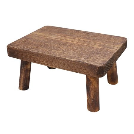 High Beds Wooden Step Stool Solid Wood Small Stool Kitchen Living Room Closet Durable Sturdy Rustic  | Walmart (US)