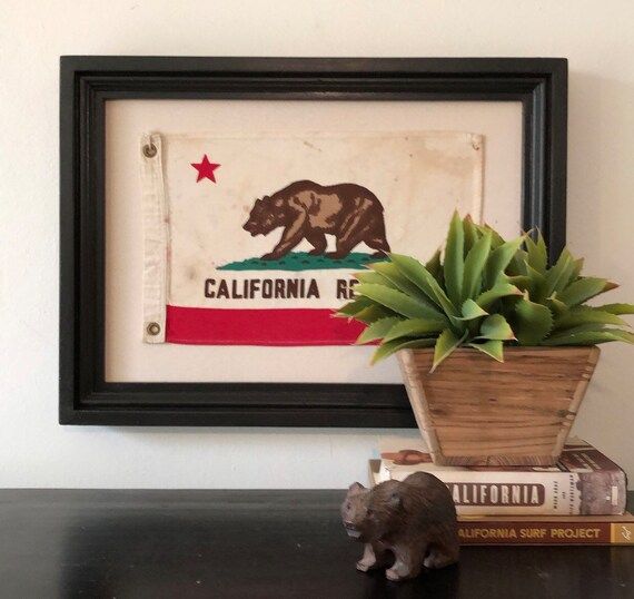 Framed Vintage California Boat Flag | Etsy | Etsy (US)
