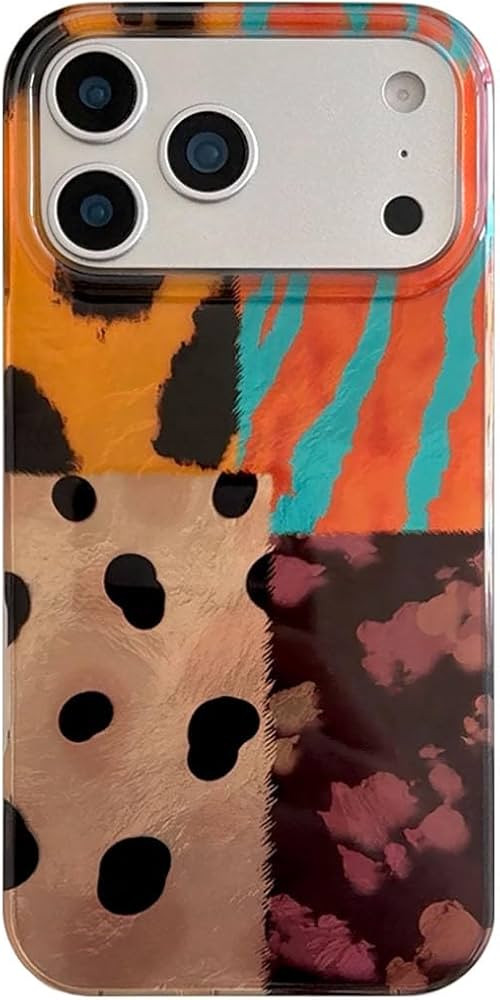 Cute Glossy IMD animal,Leopard cheetah,Polka dot,Tiger striped & tortoiseshell patchwork,Raised c... | Amazon (US)