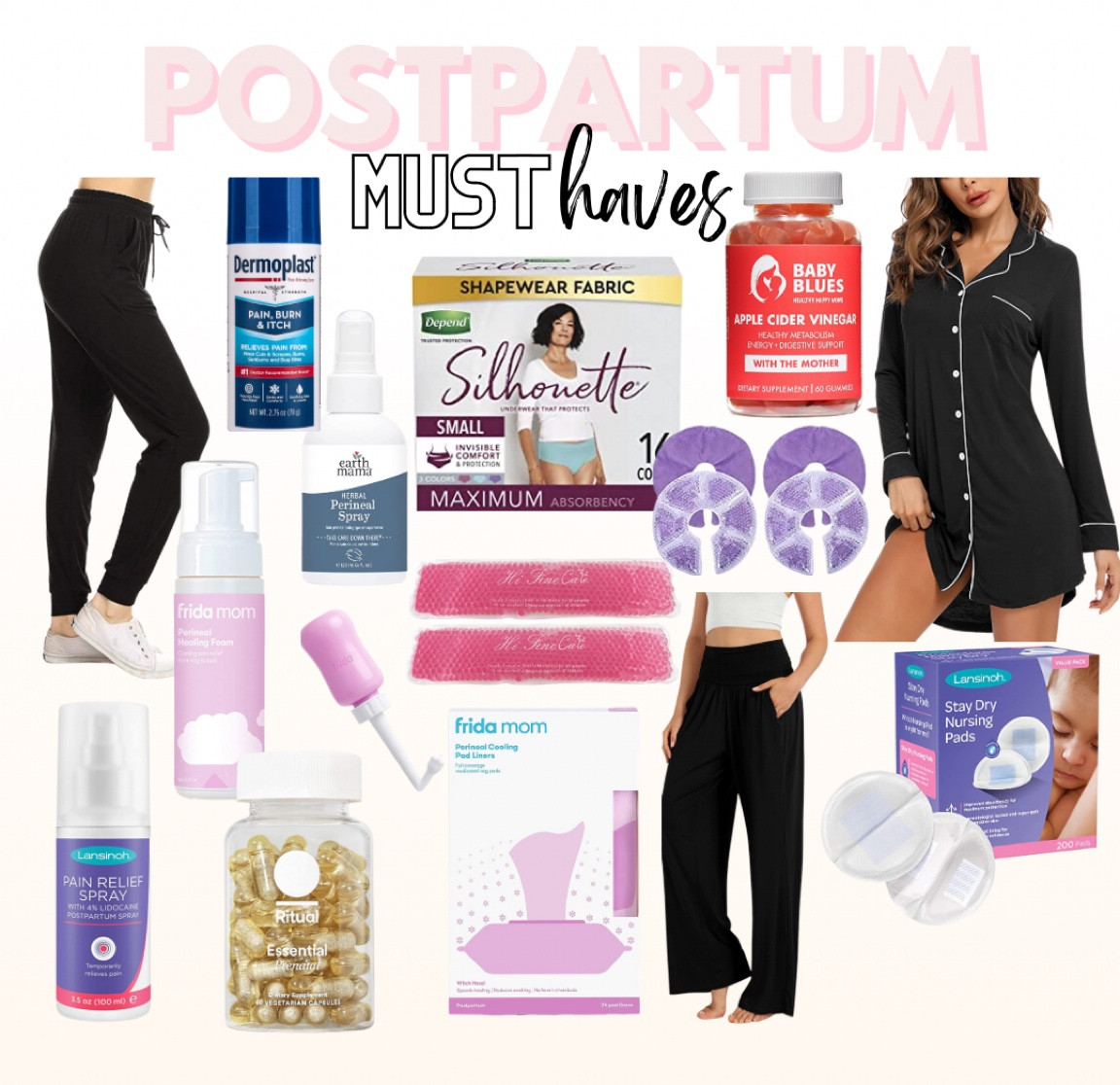 Postpartum must haves, newborn, maternity, 

#LTKbump #LTKbaby