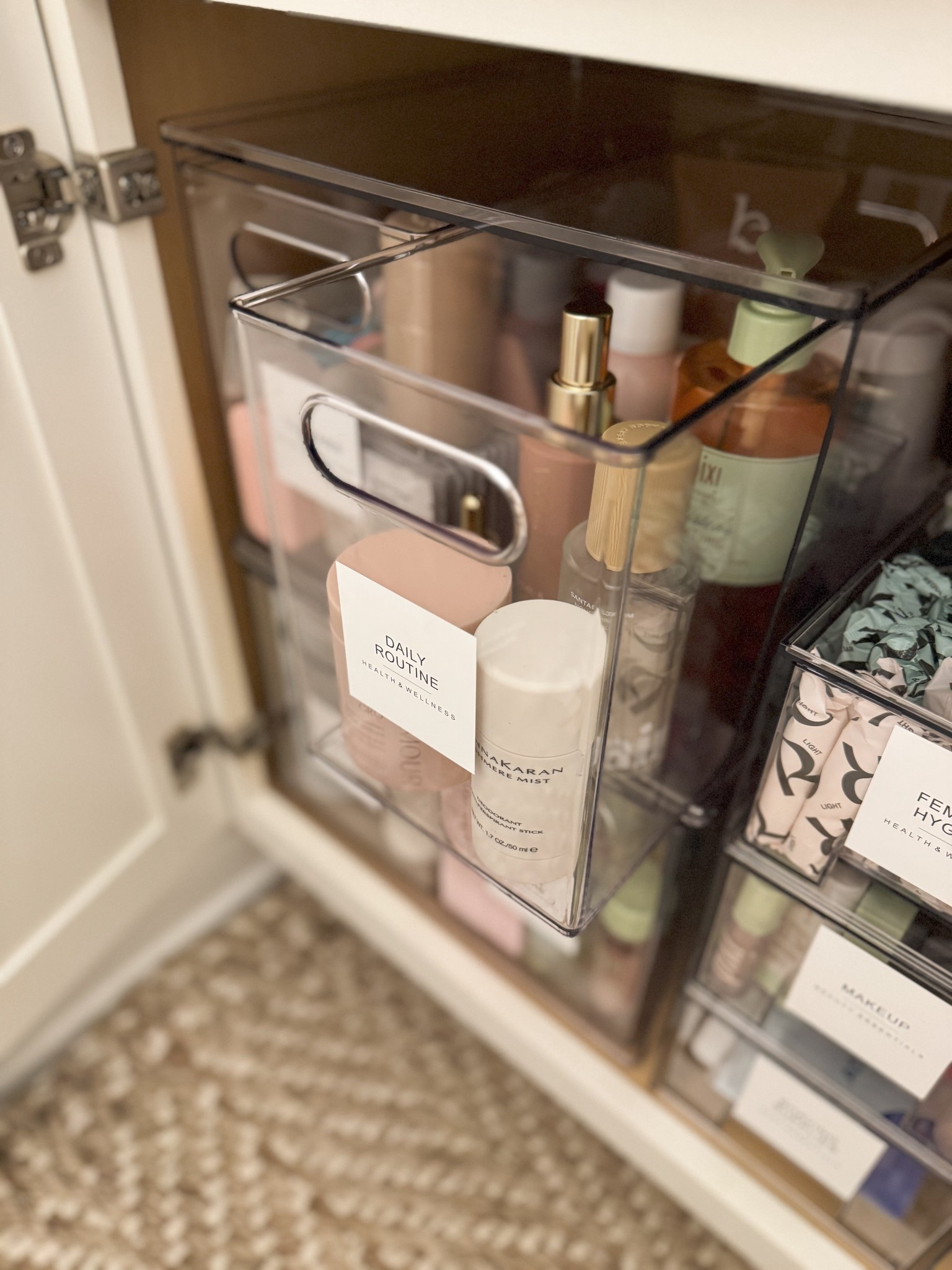 organizing under the bathroom sink ✨ 

#LTKHome #LTKBeauty #LTKSaleAlert