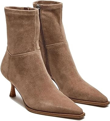 Goiphrri Women's Ankle Boots - Stiletto High Heel, Pointed Toe, Short, Side Zipper, Dress Boots -... | Amazon (US)