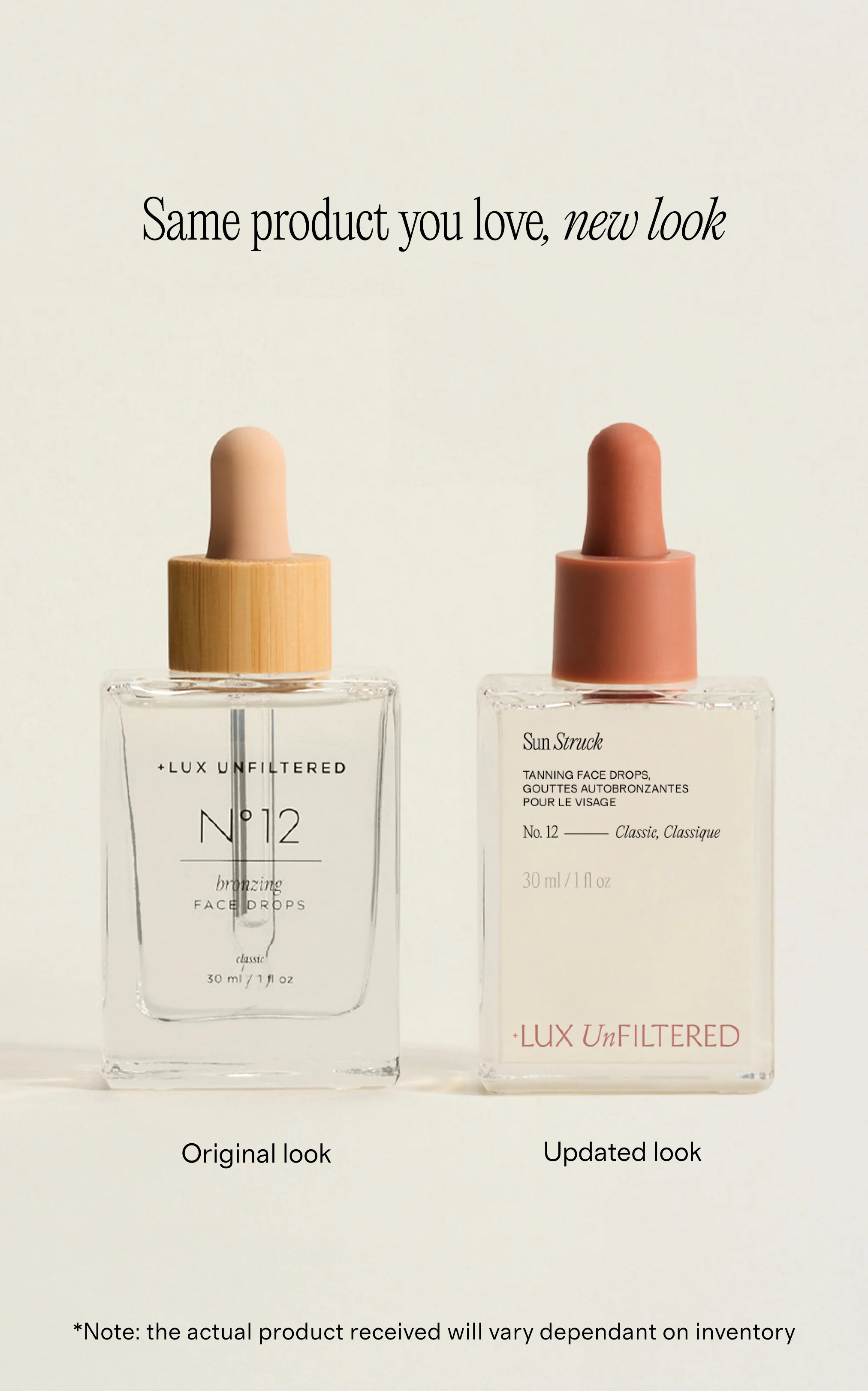 Sun Struck Tanning Face Drops | + LUX UNFILTERED | + Lux Unfiltered, Inc.