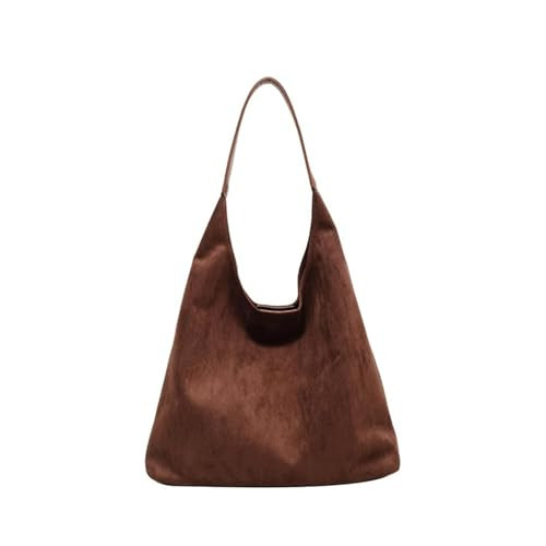Slouchy Tote Bag, Tote Bags for Women, Suede Hobo Bags for Women, Brown Suede Handbag, Work Bags Suede Slouchy Bag (BROWN) | Amazon (US)