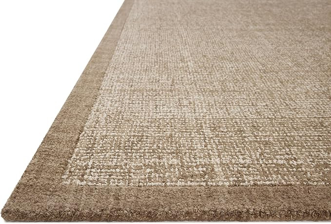 Loloi Magnolia Home by Joanna Gaines Henley Collection HNY-01 Ivory/Smoke 5'-0" x 7'-6" Area Rug | Amazon (US)