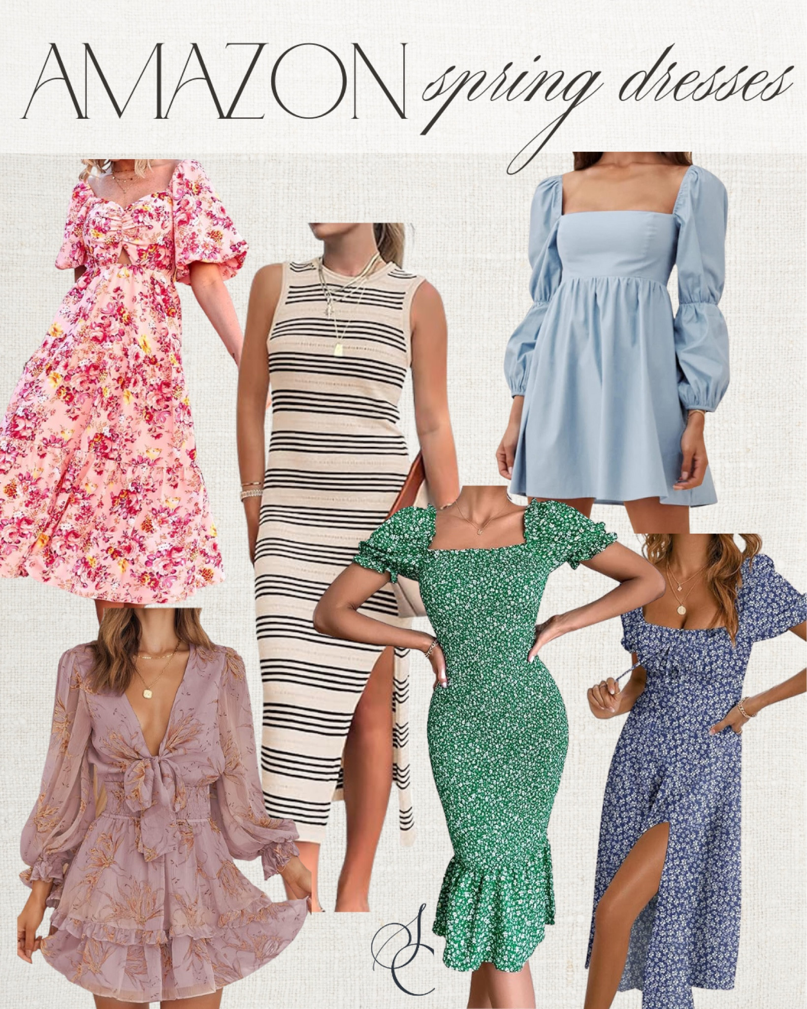 Amazon spring dresses!

midi, floral, striped, flowy, casual, puff sleeve, brunch outfit, date night, vacationn

#LTKsalealert #LTKfindsunder50 #LTKSeasonal
