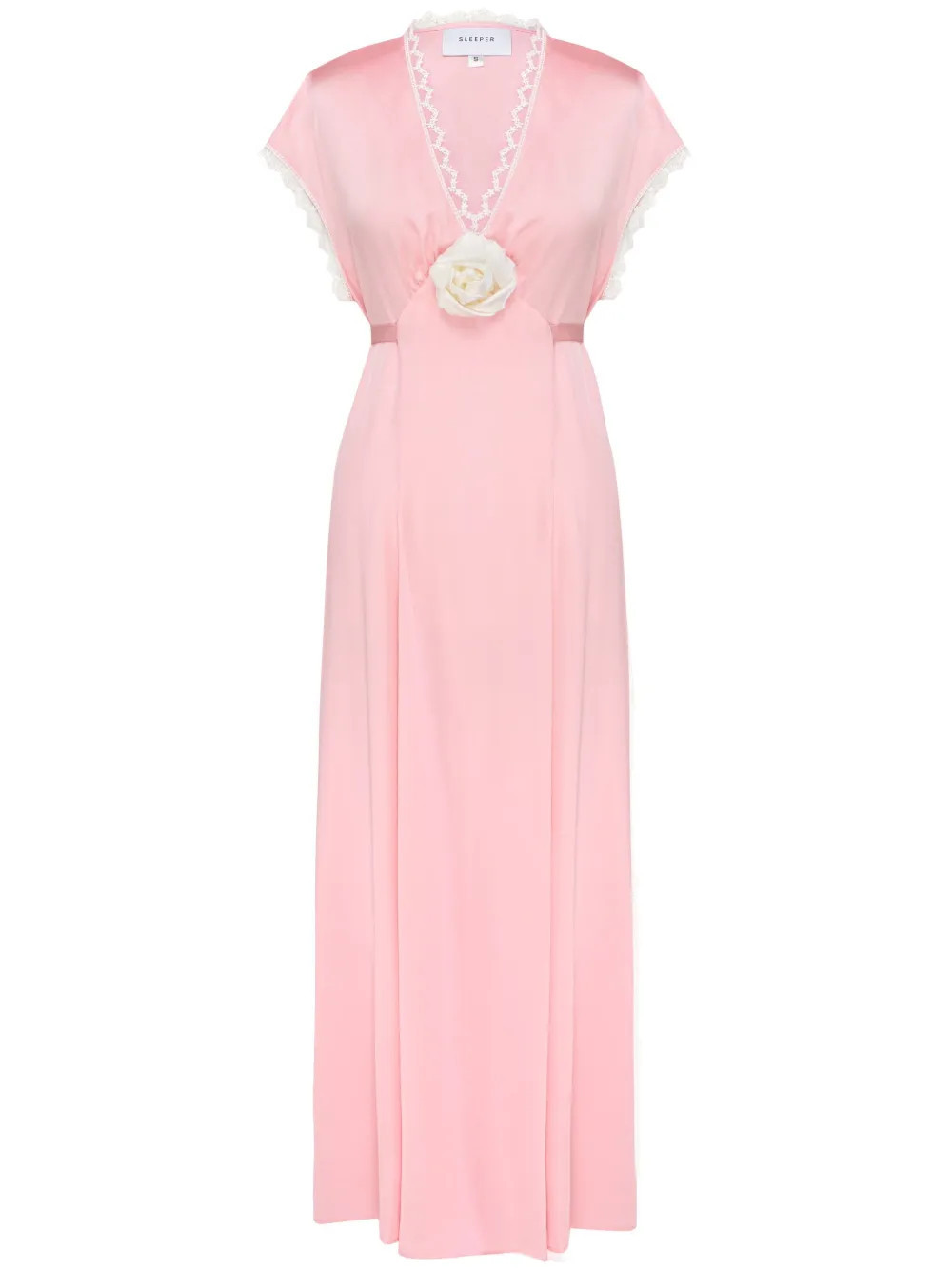 Sleeper The Genus satin dress - Pink | Farfetch Global