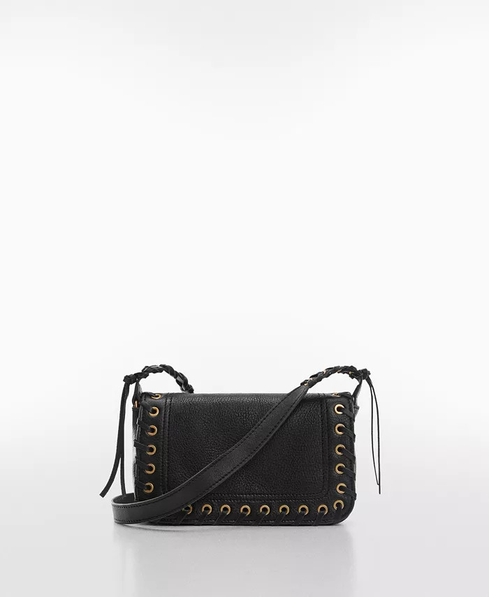 MANGO Women's Stud Leather Bag - Macy's | Macys (US)