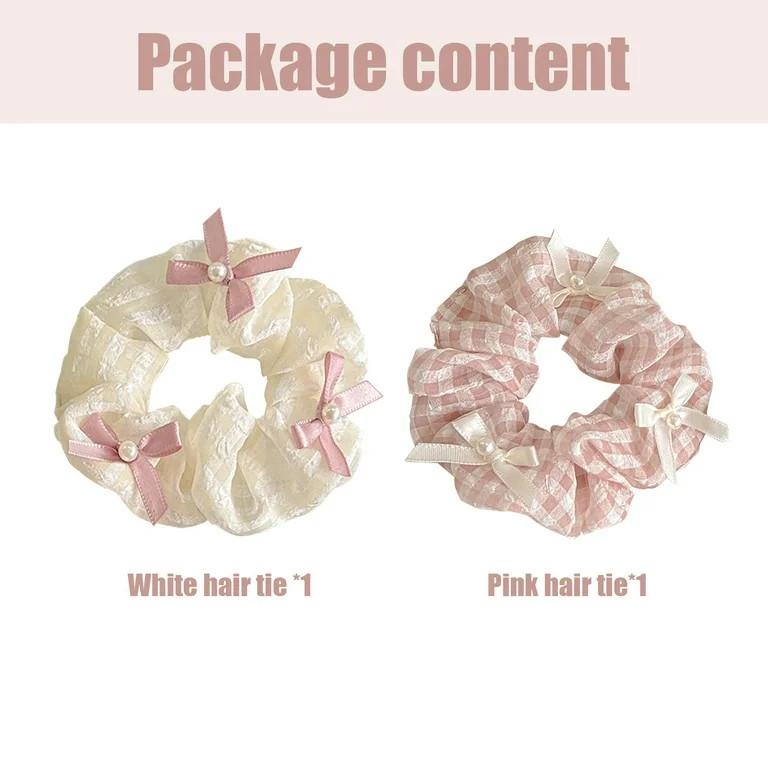 Crusward‌ Colorful Hair Scrunchies for Women Girls, Soft Elastic Ponytail Holders, Minimalist S... | Walmart (US)