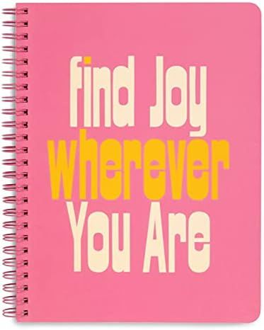 Ban.do Rough Draft Mini Spiral Notebook with Saying, 8.5" x 6.75" with Pockets and 160 Lined Page... | Amazon (US)