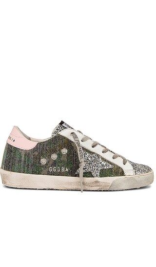 Superstar Sneaker in Green Camouflage, Silver, Pink, & White | Revolve Clothing (Global)