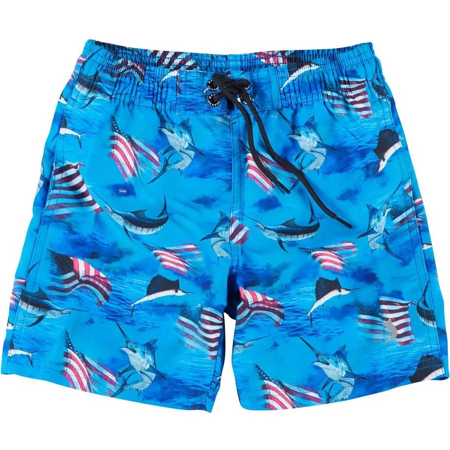 Big Boys Patriotic Marlin Swim Shorts | Bealls