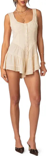 Veronica Texture Cover-Up Romper | Nordstrom
