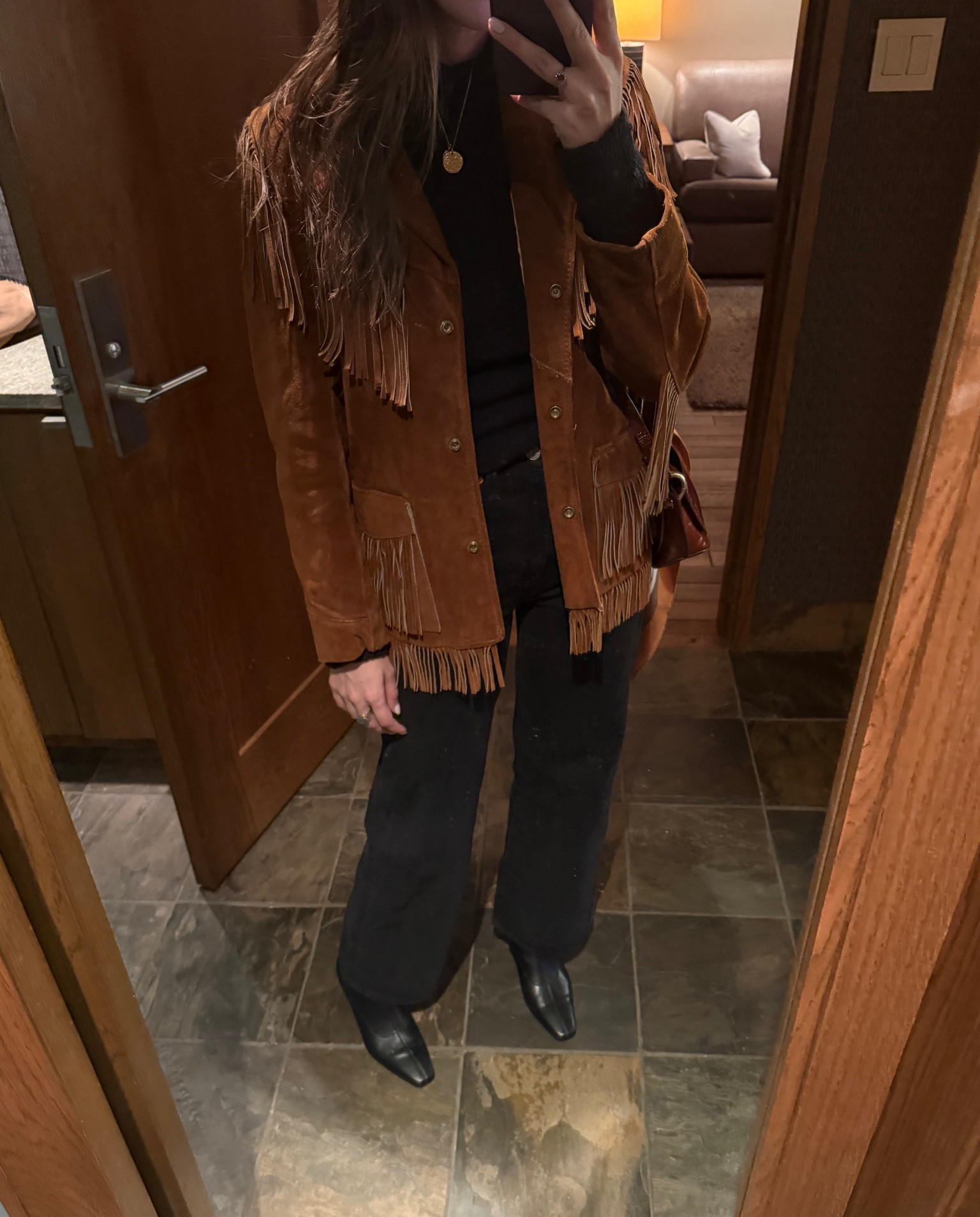 Vintage  Suede for a mountain weekend ⛰️ 

#LTKTravel #LTKSeasonal