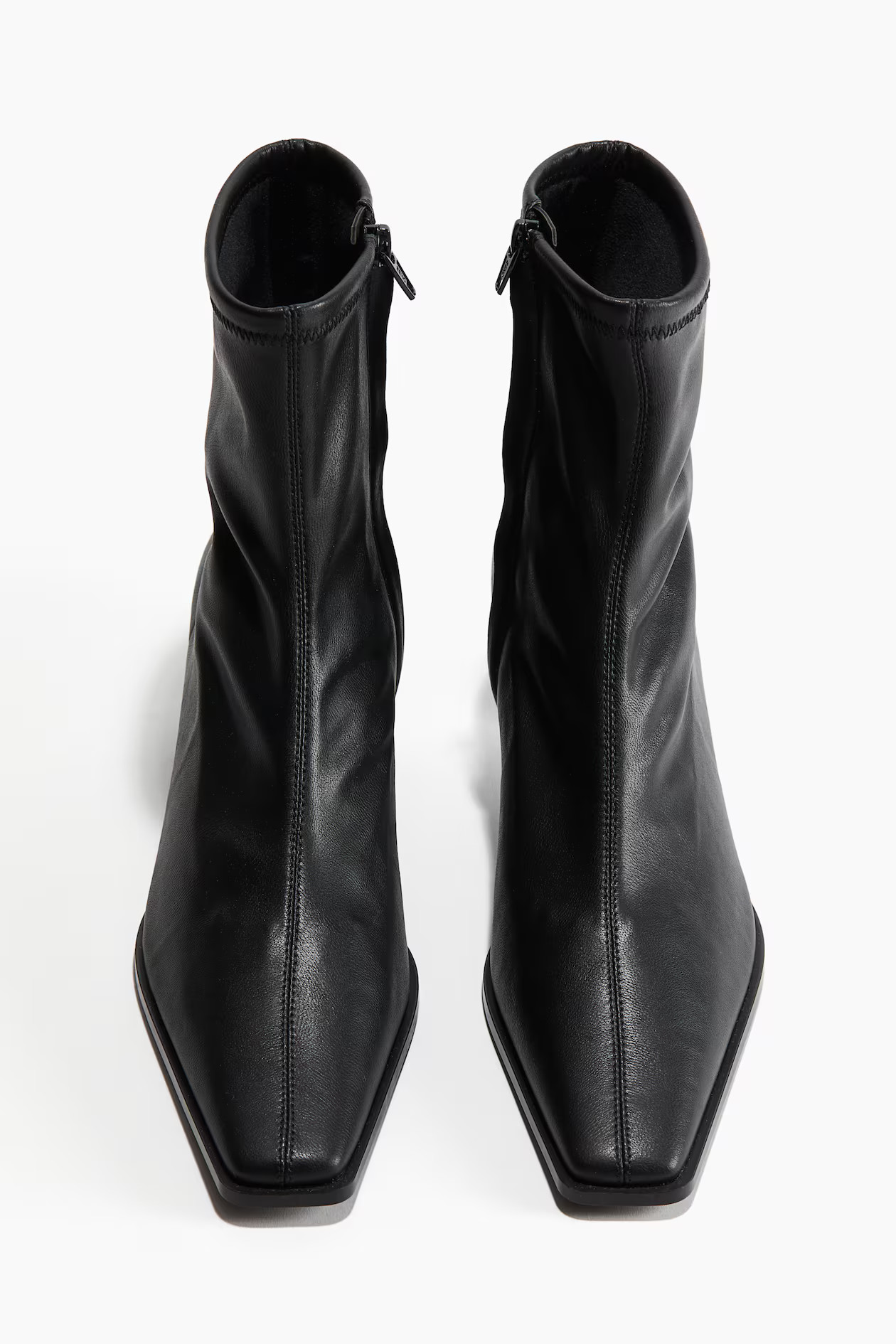 Pointed ankle boots - Low heel - Black - Ladies | H&M GB | H&M (UK, MY, IN, SG, PH, TW, HK)