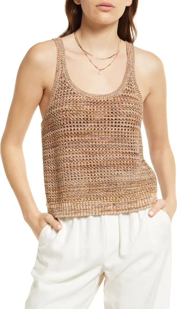 Treasure & Bond Crochet Knit Sweater Tank | Nordstrom | Nordstrom