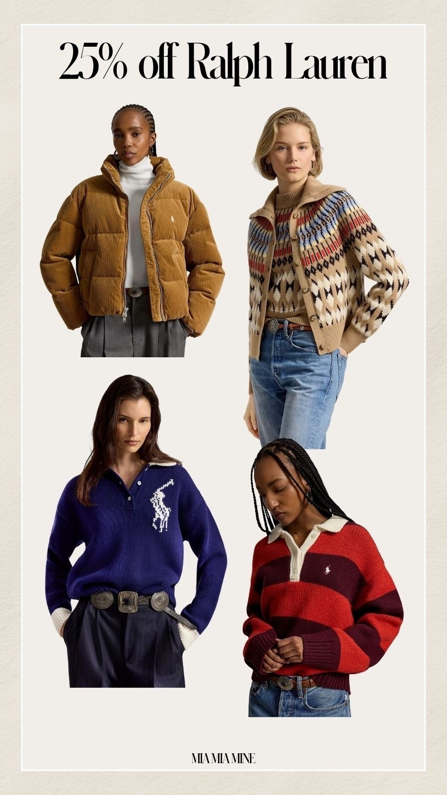 Polo sweaters on sale at Bloomingdale’s 
Save 25%

#LTKOver40 #LTKSeasonal