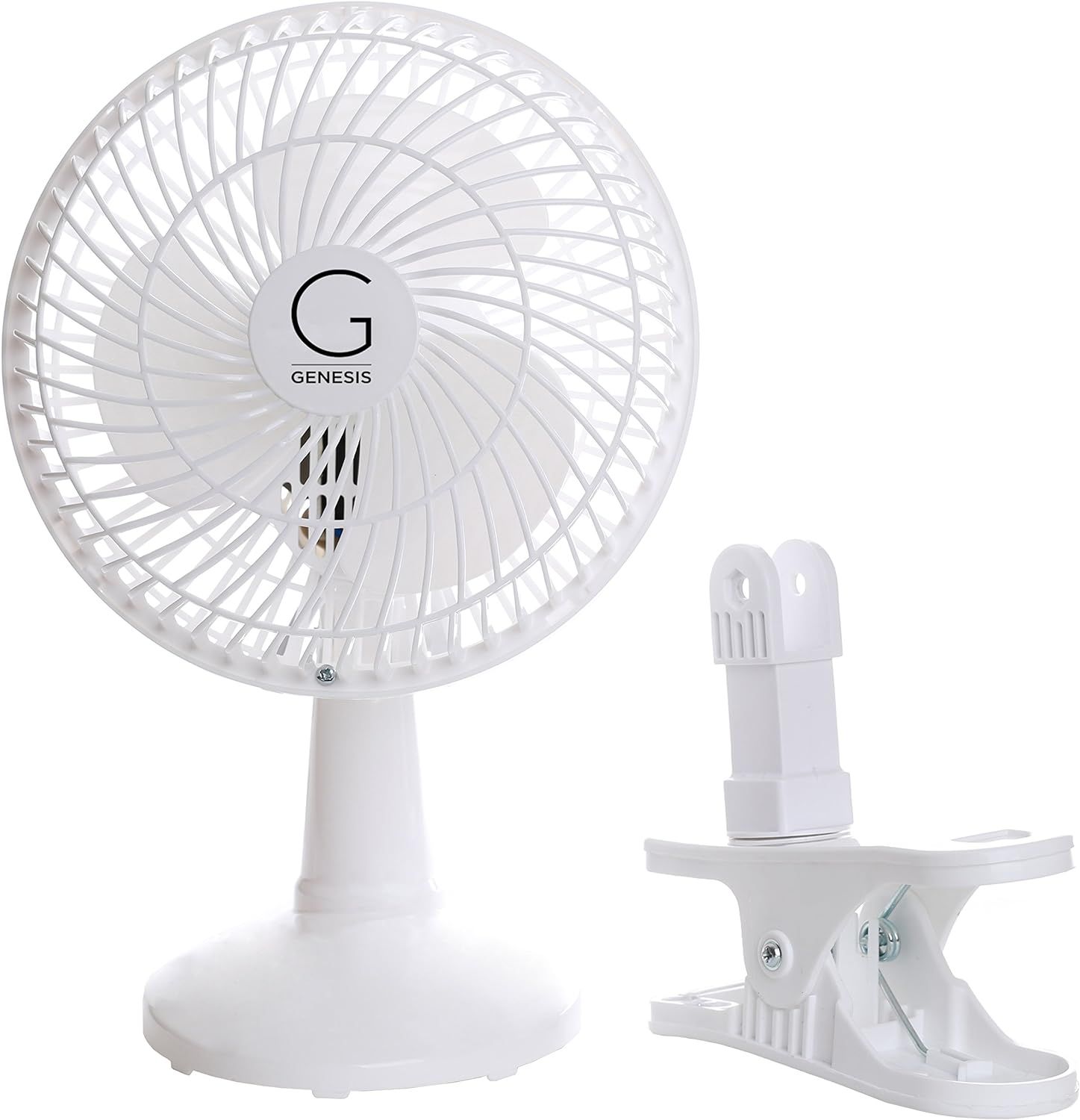 Genesis 6-Inch Clip Convertible Table-Top & Clip Fan Two Quiet Speeds - Ideal For The Home, Offic... | Amazon (US)