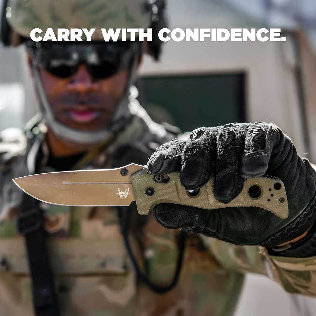 Benchmade - Adamas 275 Tactical Knife with Olive Drab Green G10 Handle (275FE-2) | Amazon (US)