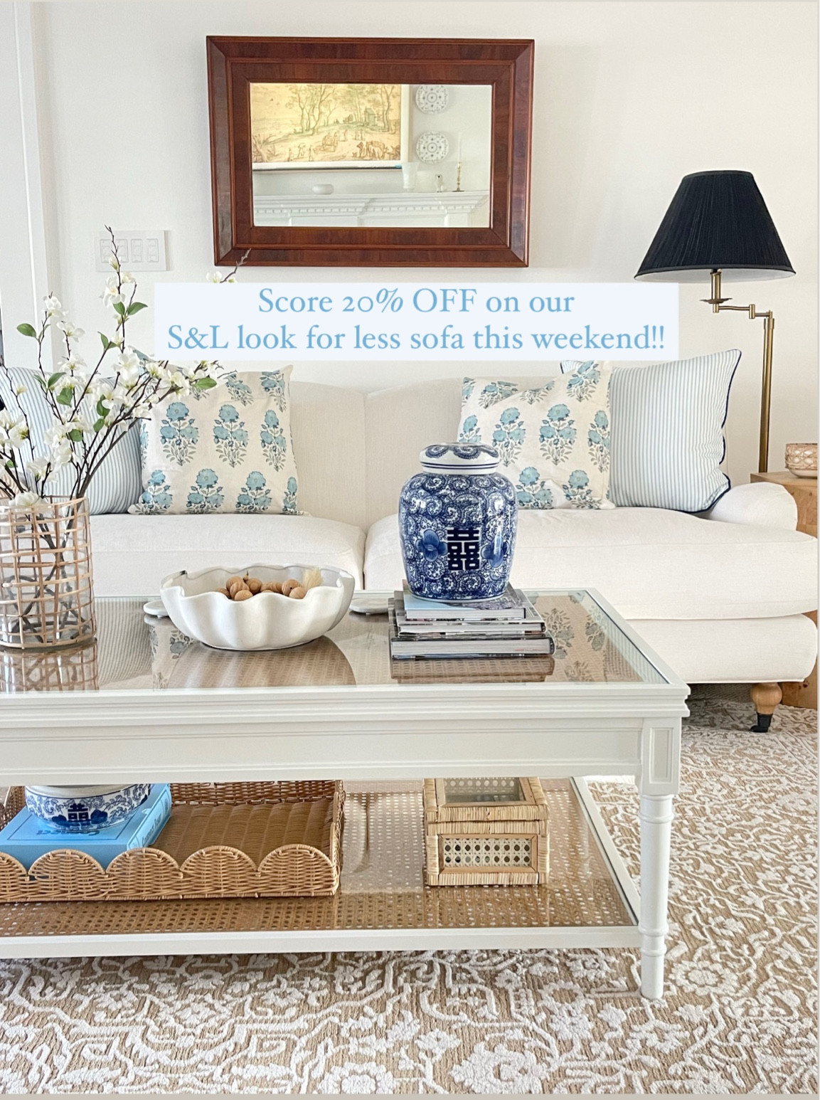 Save 20% OFF our Serena & Lily look for less English roll arm sofa for Presidents’ Day weekend!! 🙌🏻🤍 


coastal home decor traditional home white sofa block print pillows blue and white home 

#LTKSaleAlert #LTKHome