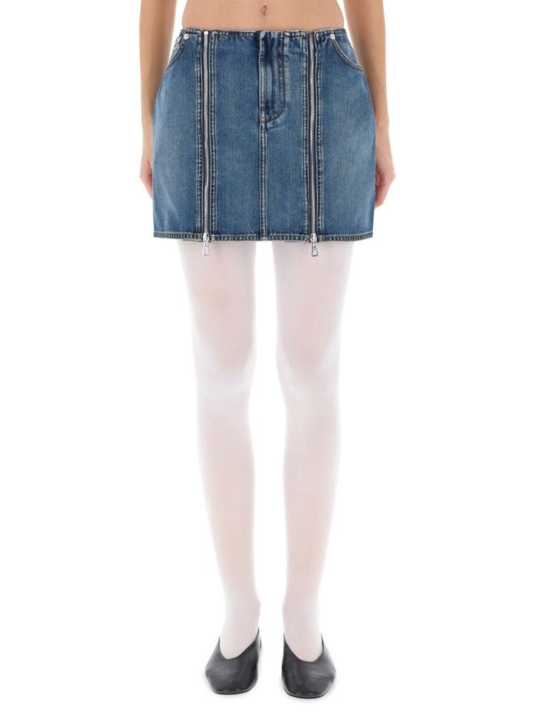 Jean Paul Gaultier Front Zipped Mini Skirt | Cettire Global