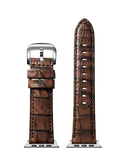Alligator Smart Watch Strap | Saks Fifth Avenue