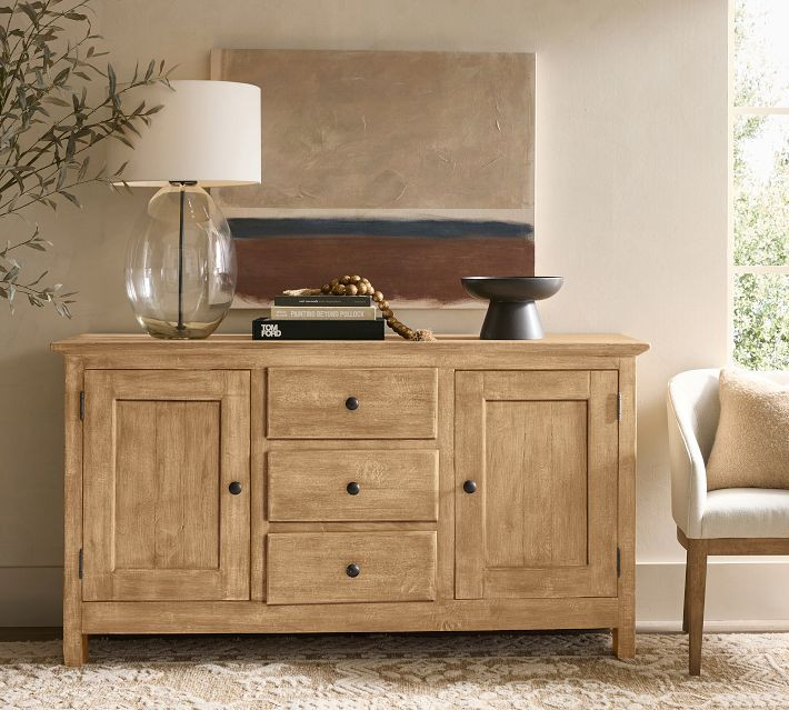 Benchwright 66"" Buffet, Blackened Oak | Pottery Barn (US)