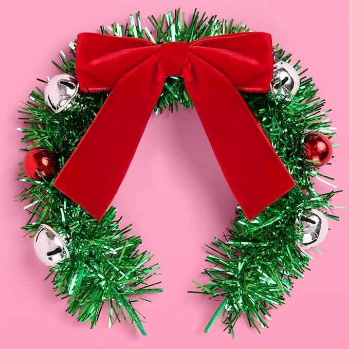 xo, Fetti Christmas Wreath Headband - Fits Adult + Child | Holiday Hair Accessory, Merry Xmas Par... | Amazon (US)