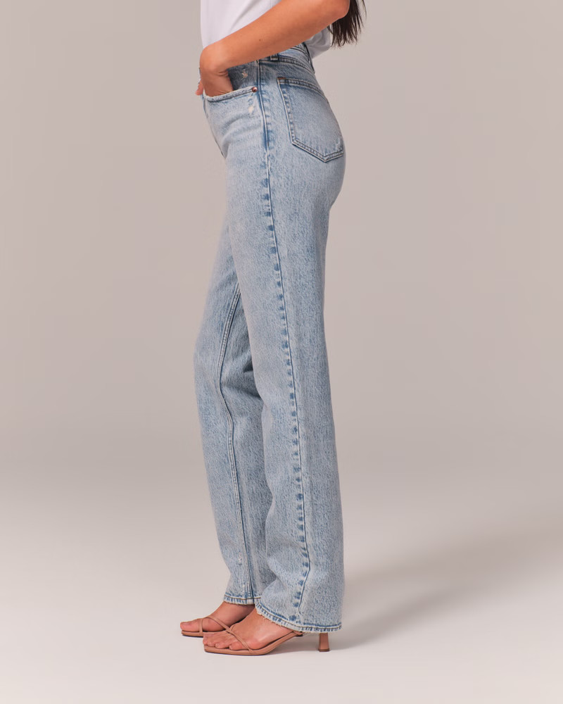 Ultra High Rise 90s Straight Jean | Abercrombie & Fitch (US)
