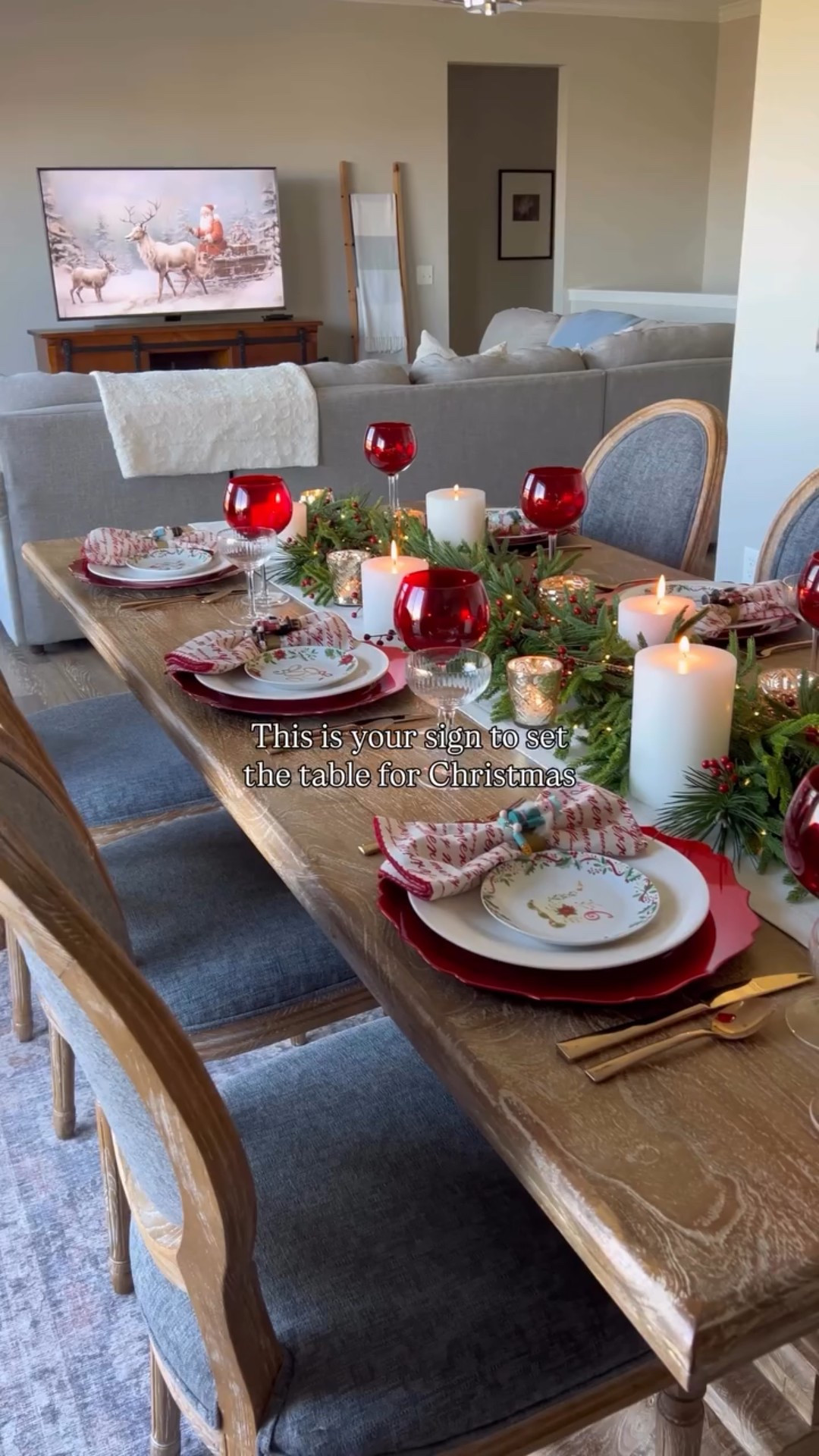 Who’s hosting this Christmas? I highly encourage you to set the table for a gathering even if you think your space isn’t “worthy”.

#LTKSeasonal #LTKHoliday #LTKHome