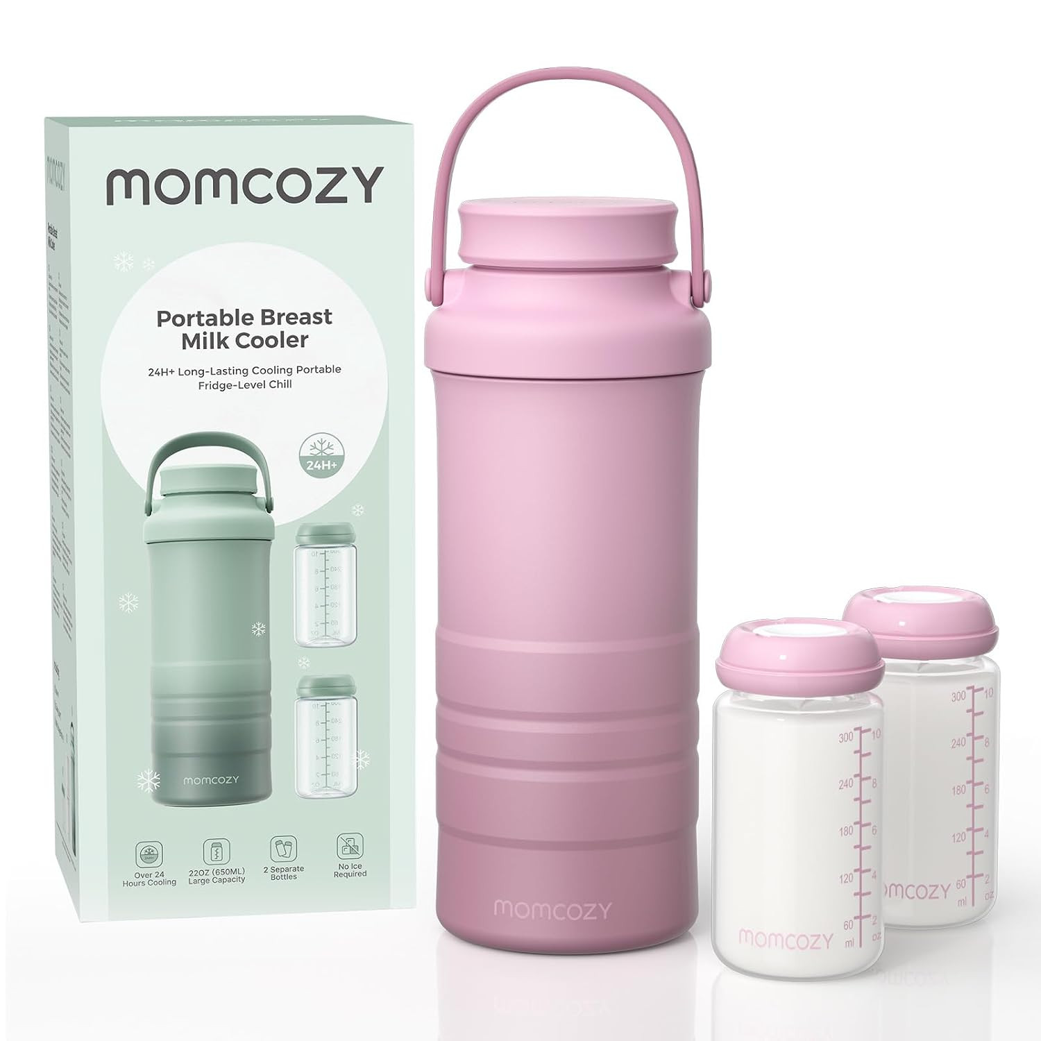Momcozy 22oz Portable Breastmilk Cooler for 24H Outdoor, Newborn Essentials | Amazon (US)