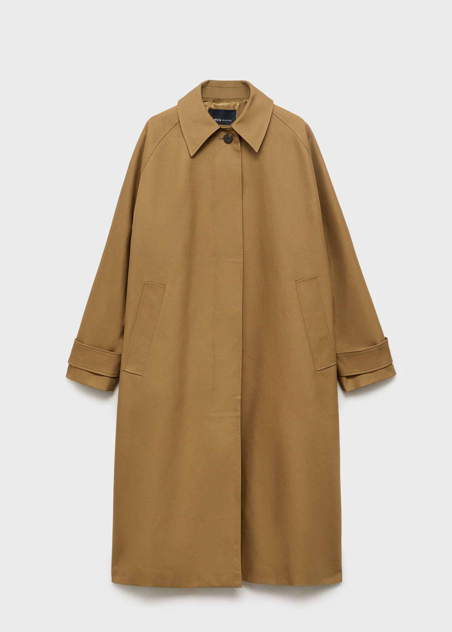 100% cotton long trench coat | MANGO (UK)