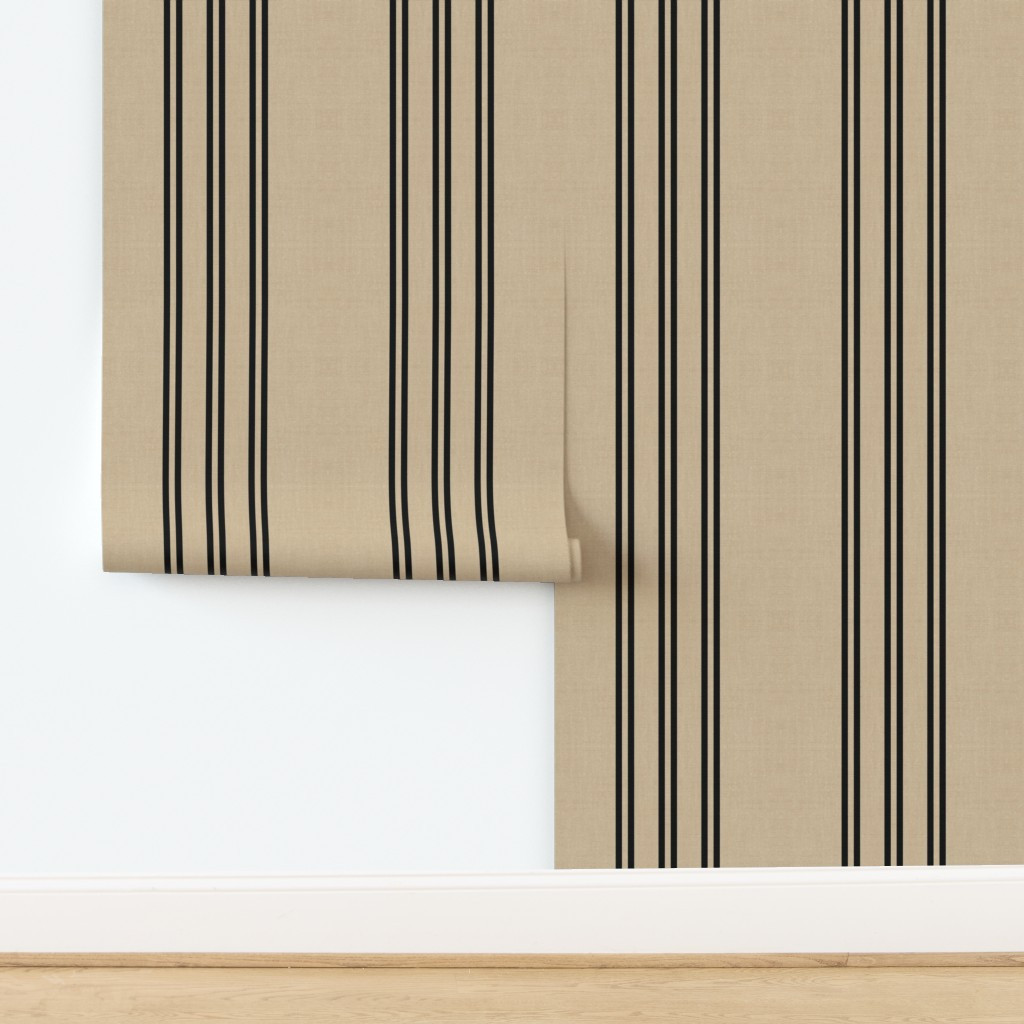 AEGEAN STRIPE TAN Wallpaper byholli_zollinger | Spoonflower