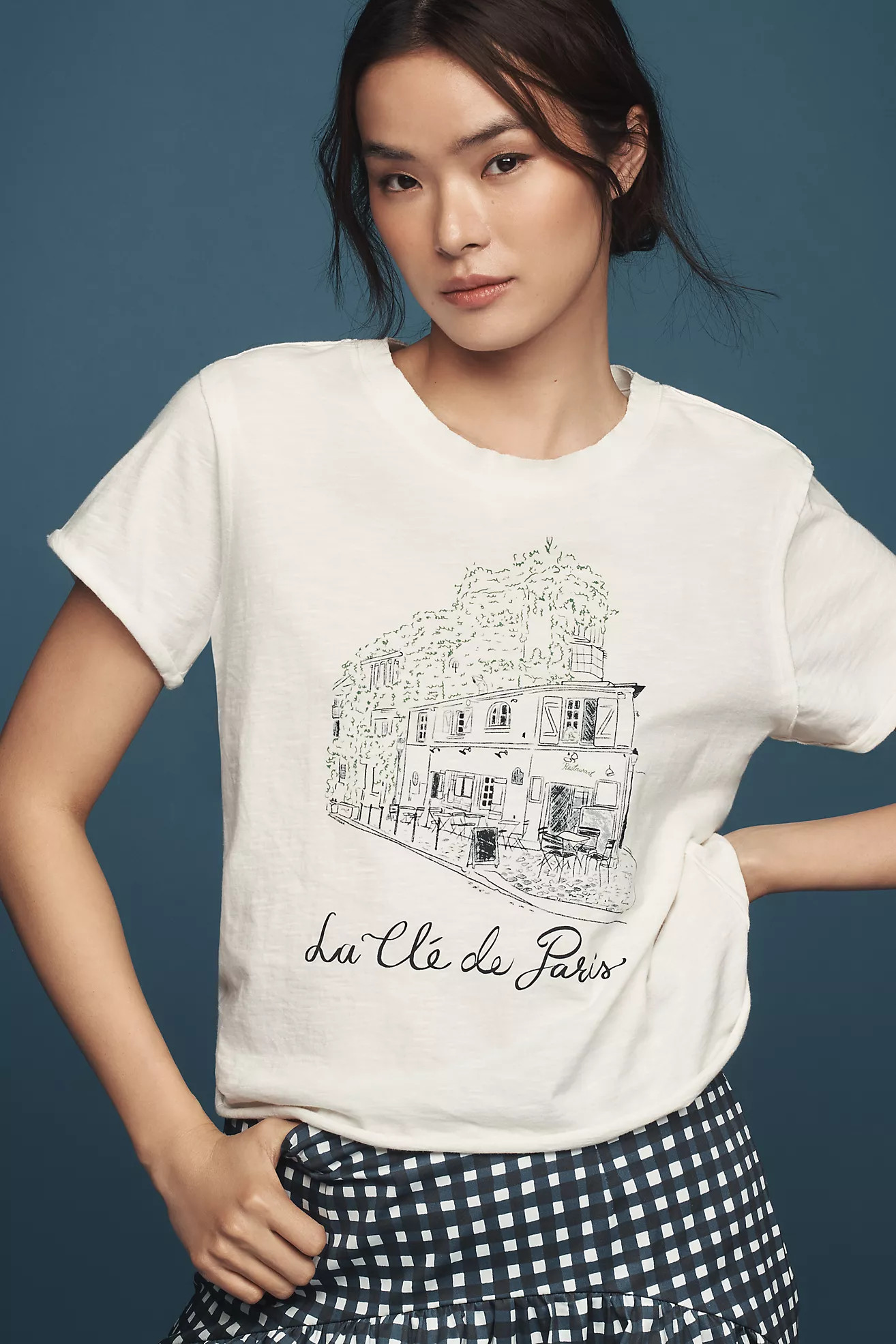 Laura Cruse x Anthropologie Paris Café Graphic Tee | Anthropologie (US)