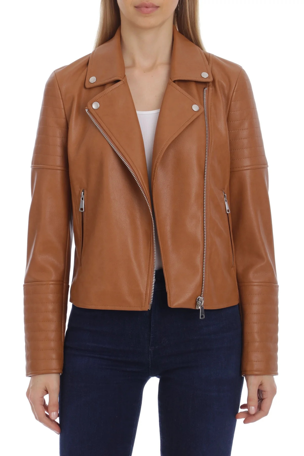 Classic Faux Leather Biker | Avec Les Files