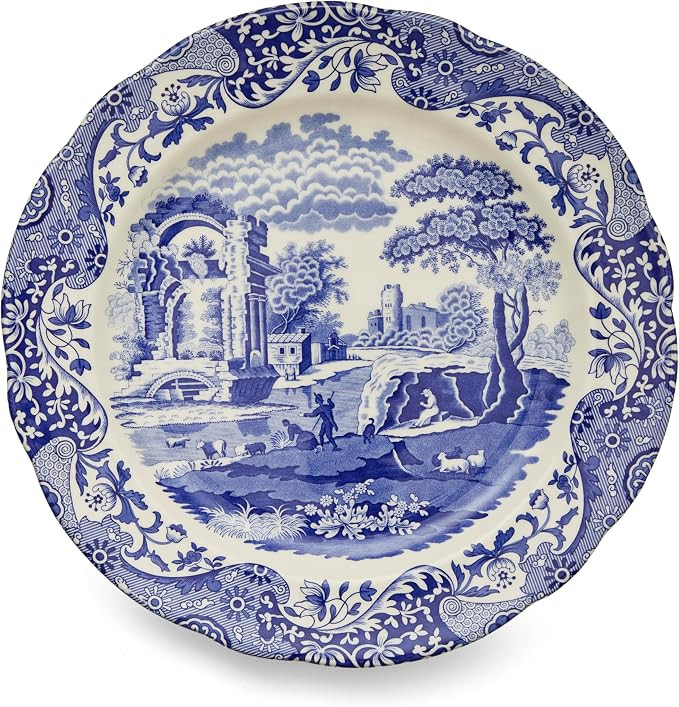 Spode Blue Italian Charger Plate | 12 Inch Large Charger Plate for Dinner Plates, Wedding Décor ... | Amazon (US)