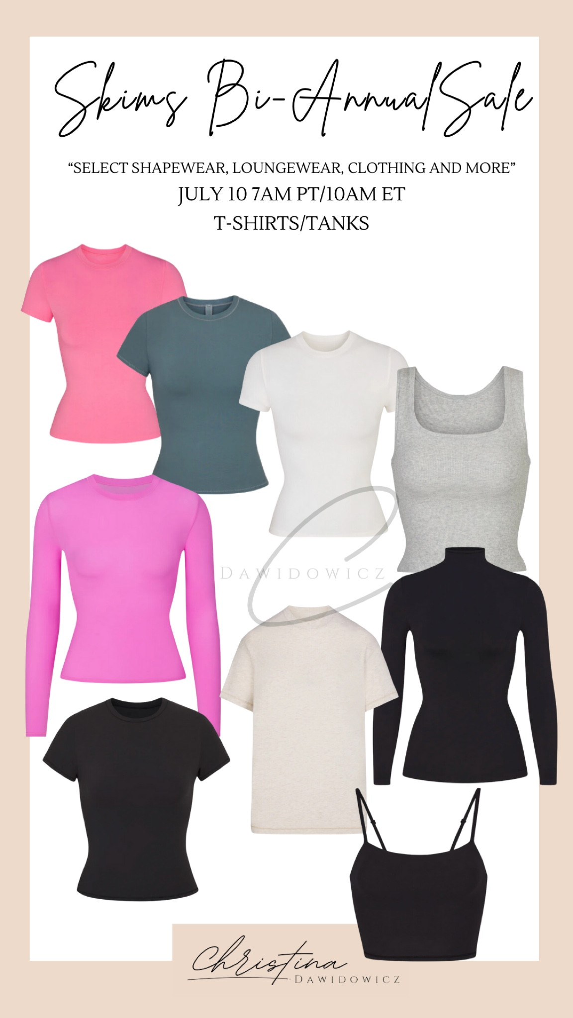 Skims bi-annual sale 
Skims cotton jersey tee 
Skims fits everybody 
Skims shirts 

#LTKSummerSales #LTKSaleAlert #LTKFindsUnder50