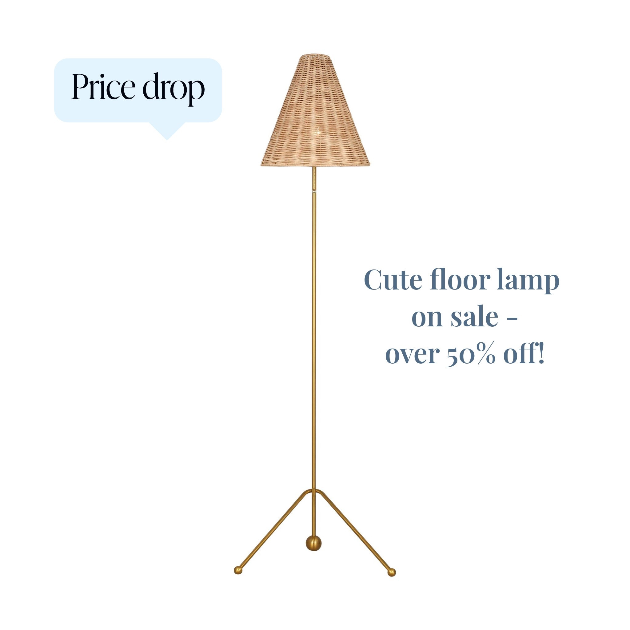 I came across this adorable brass floor lamp with a rattan shade today and found it for over 50% off! It’s definitely an add to cart kind of day!

#LTKHome