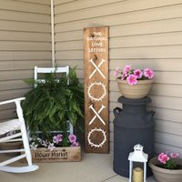 Valentines Day Front Porch Decor, Christian Leaner Sign, The Original Love Letters, Xoxo Welcome 22968 | Etsy (US)