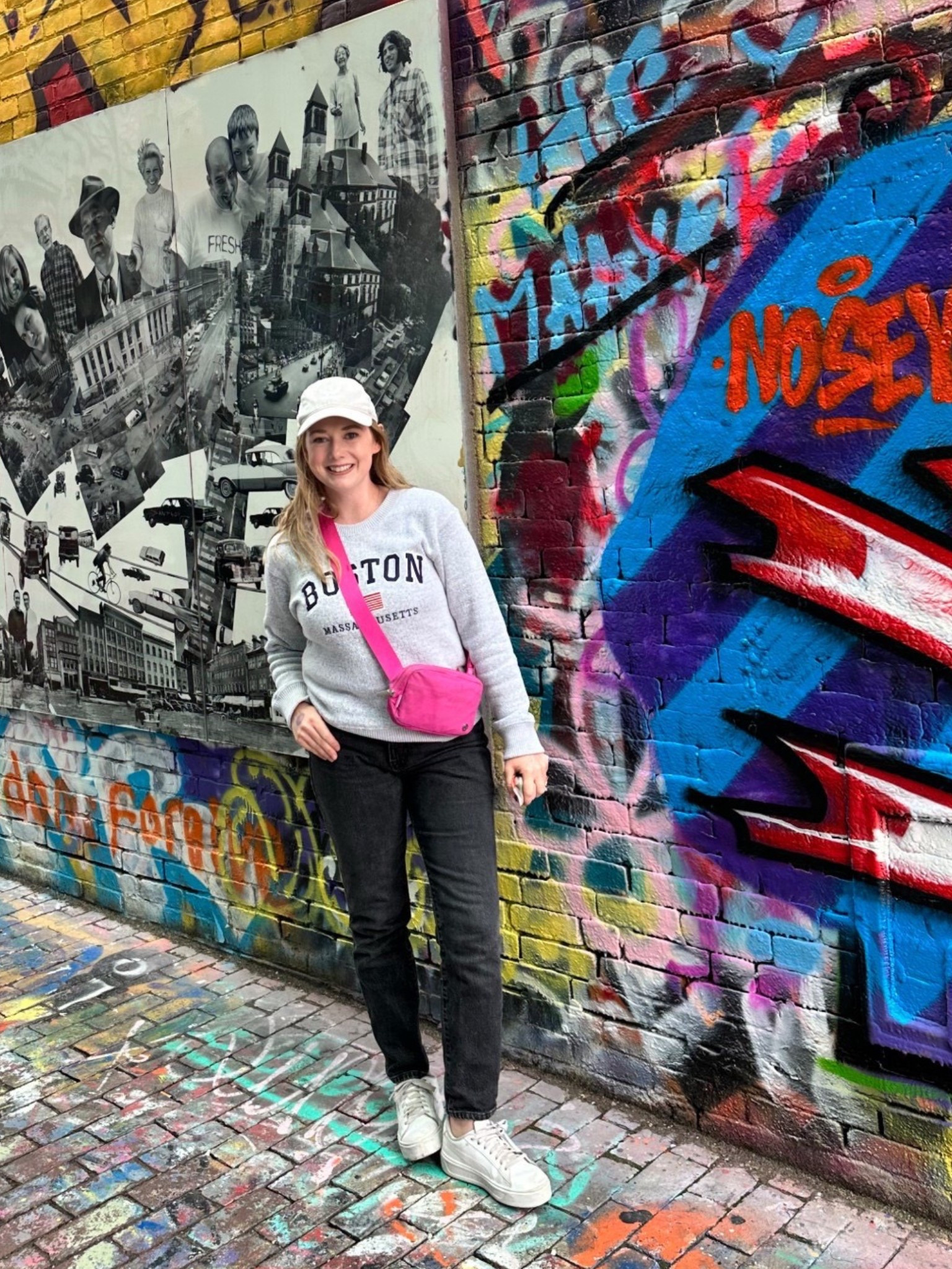 Street Style Meets Street Art in Cambridge. Wandered through Cambridge and stumbled upon the iconic Graffiti Alley—a hidden gem bursting with color, culture, and creativity. It was the perfect spot to snap some city-chic content.

Kept it cool and casual in my go-to black denim, classic white platform sneakers, and a sporty baseball cap. Finished the look with a sleek belt bag for that hands-free, on-the-go vibe.

This outfit blends comfort with edge—ideal for art-filled adventures and photo-worthy moments.

Shop the look below & save it for your next day trip!

#OOTD #StreetStyle #GraffitiAlley #CambridgeVibes #CityExplorer #LTKStyle #WeekendOutfit #SneakerStyle #DenimOnPoint #BeltBagTrend #EffortlessStyle #TravelInStyle #PhotoSpotGoals #StreetArtFinds #UrbanChic #NeutralTones #MinimalStyle #ExploreWithMe #LTKSpring

Cambridge day trip outfit, best photo spots in Cambridge, Graffiti Alley Cambridge MA, casual travel outfit inspiration, black denim street style, how to style a belt bag, trendy spring outfit 2025, LTK Cambridge guide.

#LTKFindsUnder100 #LTKTravel #LTKStyleTip

#LTKSaleAlert #LTKFindsUnder50 #LTKMidsize