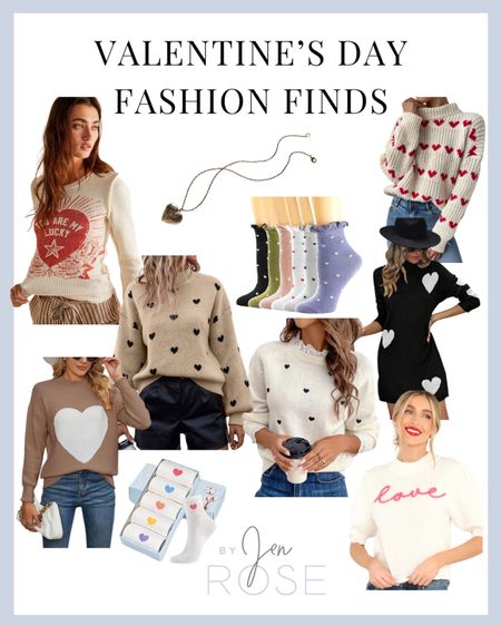 Valentine’s Day fashion finds, outfit ideas for Valentine’s Day, Valentine’s Day sweaters and socks, fashion finds for winter, winter style 

#LTKSeasonal #LTKstyletip