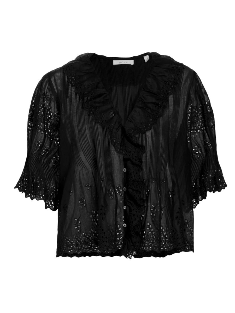 Henri Voile Eyelet Top | Saks Fifth Avenue