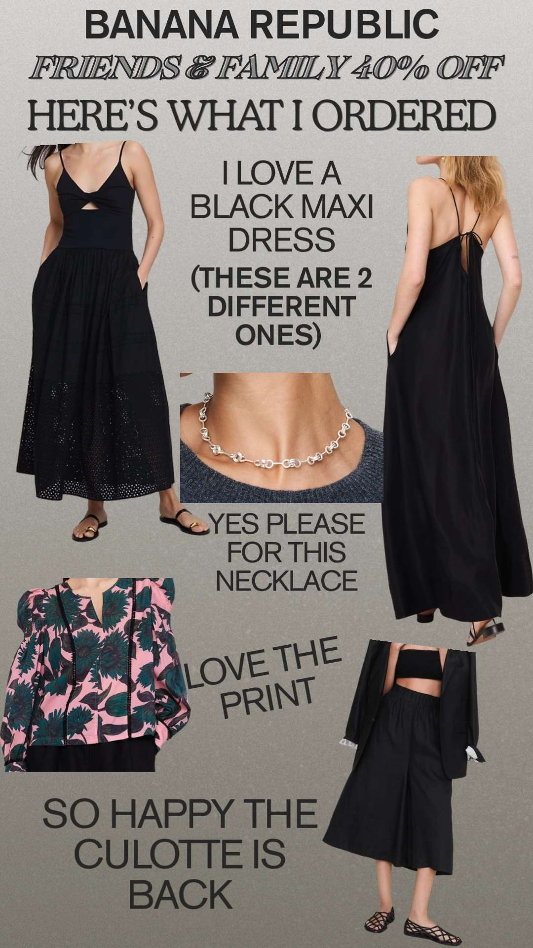 I don't shop alot at Banana Republic, but I am obsessed with their dressesm their jeans and their jewelry.  And its 40% off for Friends and Family so now is the time to buy.  Here is what I ordered.  

 #LTKootd #LTKOver40 #LTKSaleAlert